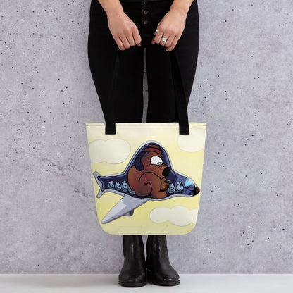 This is Fine Flying Tote Bag