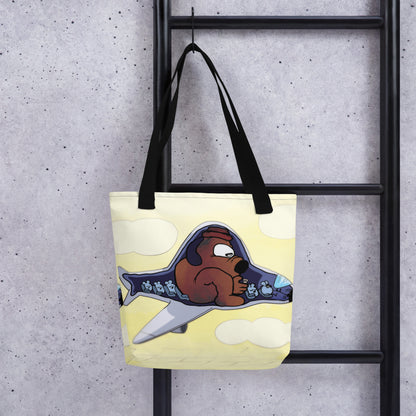 This is Fine Flying Tote Bag