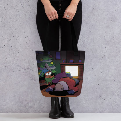 This is Fine Santa Down Tote Bag