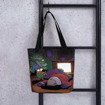 This is Fine Santa Down Tote Bag