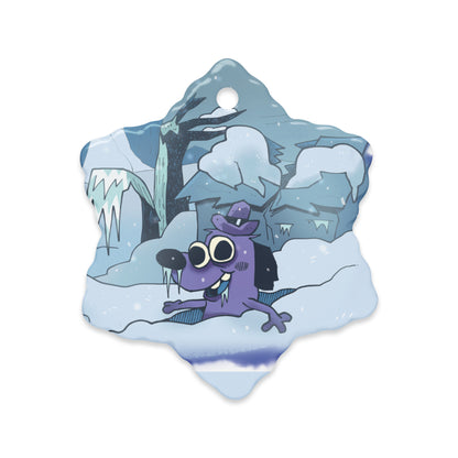 This is Fine Snow Ceramic Ornament